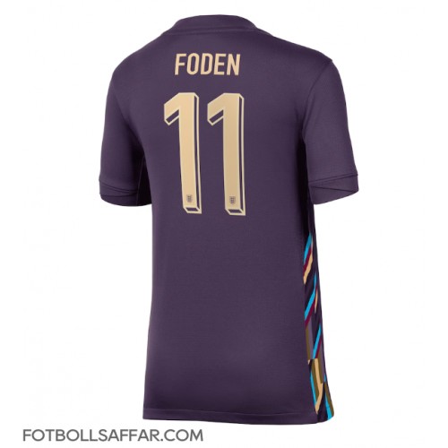 England Phil Foden #11 Bortatröja Dam EM 2024 Kortärmad